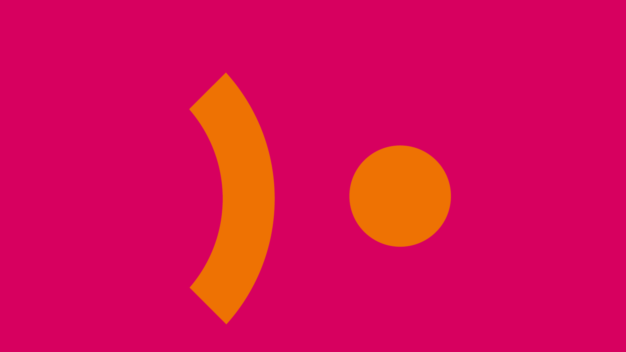 In pink und orange gestaltetes Bild im Querformat mit dem Arbeitgeber-Slogan des Pfalzklinikums